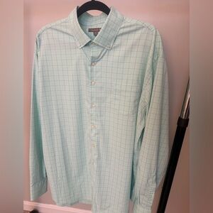 Peter Millar Mint Green Checkered Shirt